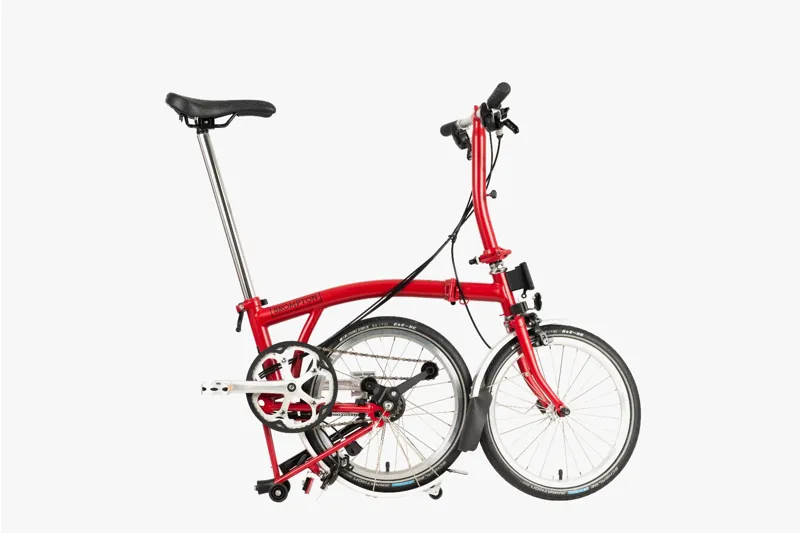 Brompton C-Line Explore Low Bar Folding Bike House Red-2